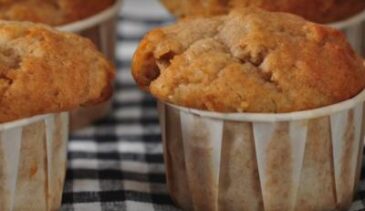 מאפינס בננות - מאפינס בננה