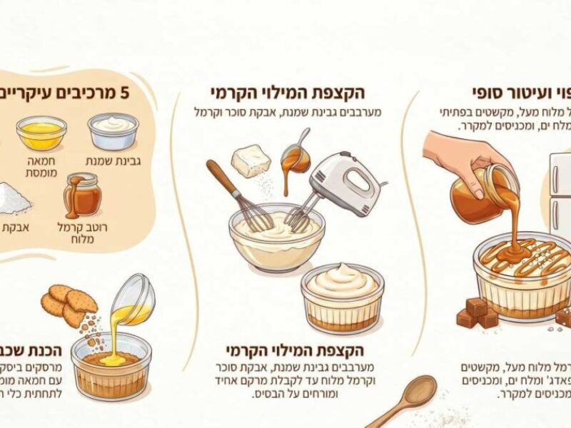 עוגת גבינה קרמל מלוח אישית ב-5 מרכיבים בלבד!