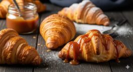 קרוקי: מתכון לקרואסונים ביתיים רכים עם רוטב קרמל עשיר