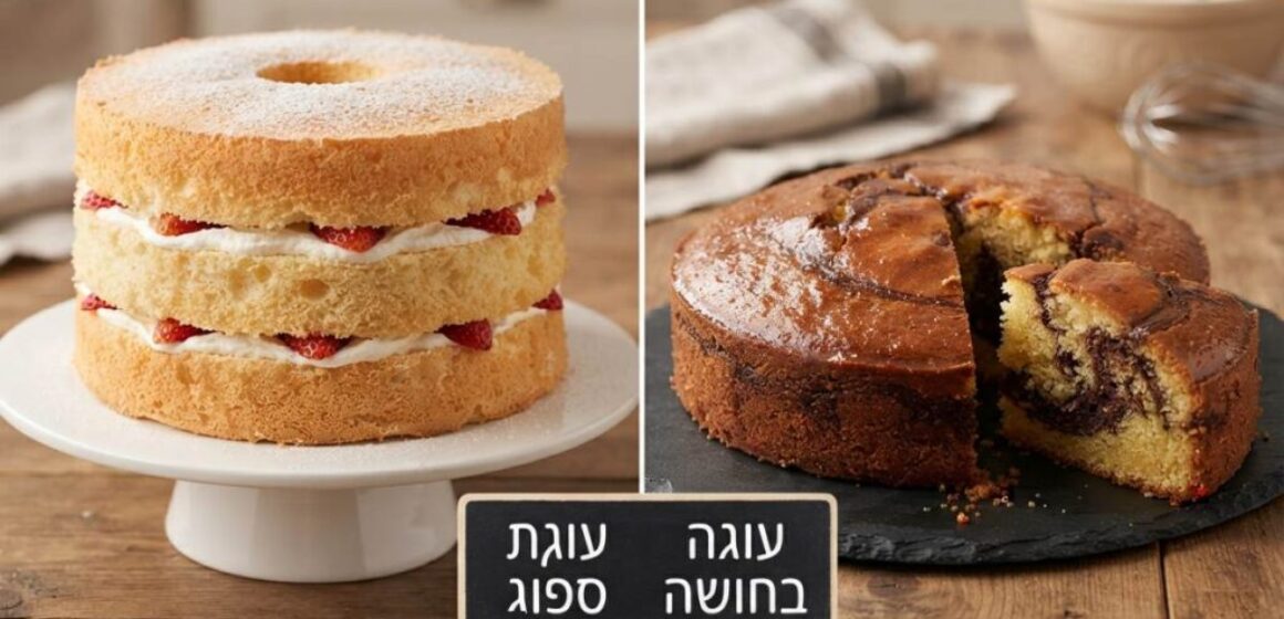 עוגה בחושה או עוגת ספוג: מה ההבדל ואיך לבחור נכון?